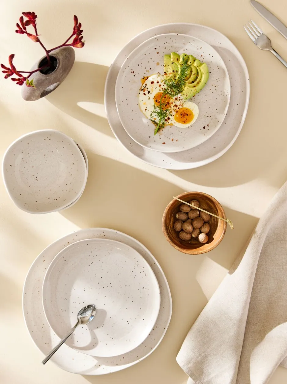 Eetservies En Pastaschalen|Next 12 -delig Amira gespikkeld dinerservies