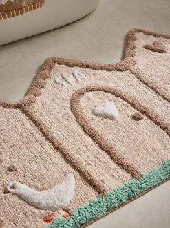 Handdoeken En Badmatten*Next 100% katoenen Bertie Bear Woodland Spa badmat Natuurlijk