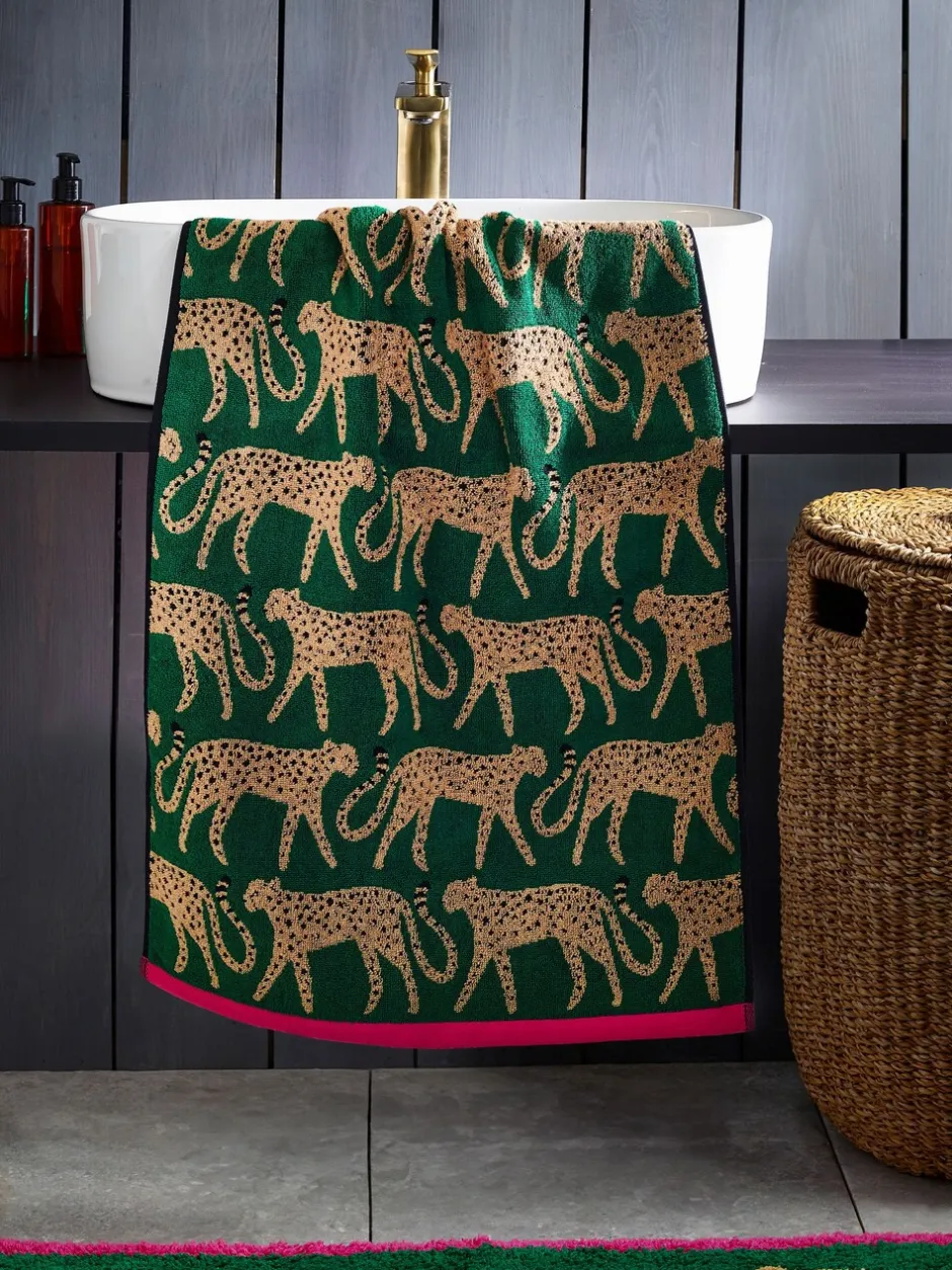 Handdoeken En Badmatten*Next 100% katoenen jachtluipaard-handdoek