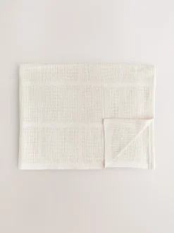Babyartikelen En Slaapzakken |Kinderbeddengoed*Next 2 Pack 100% Cotton Baby Cellular Blanket Natuurlijk
