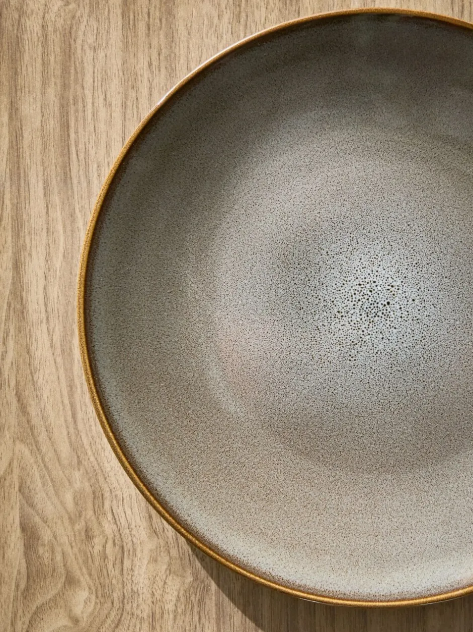 Eetservies En Pastaschalen|Next 12 stuks reactief geglazuurde Hampton dinerset Grijs