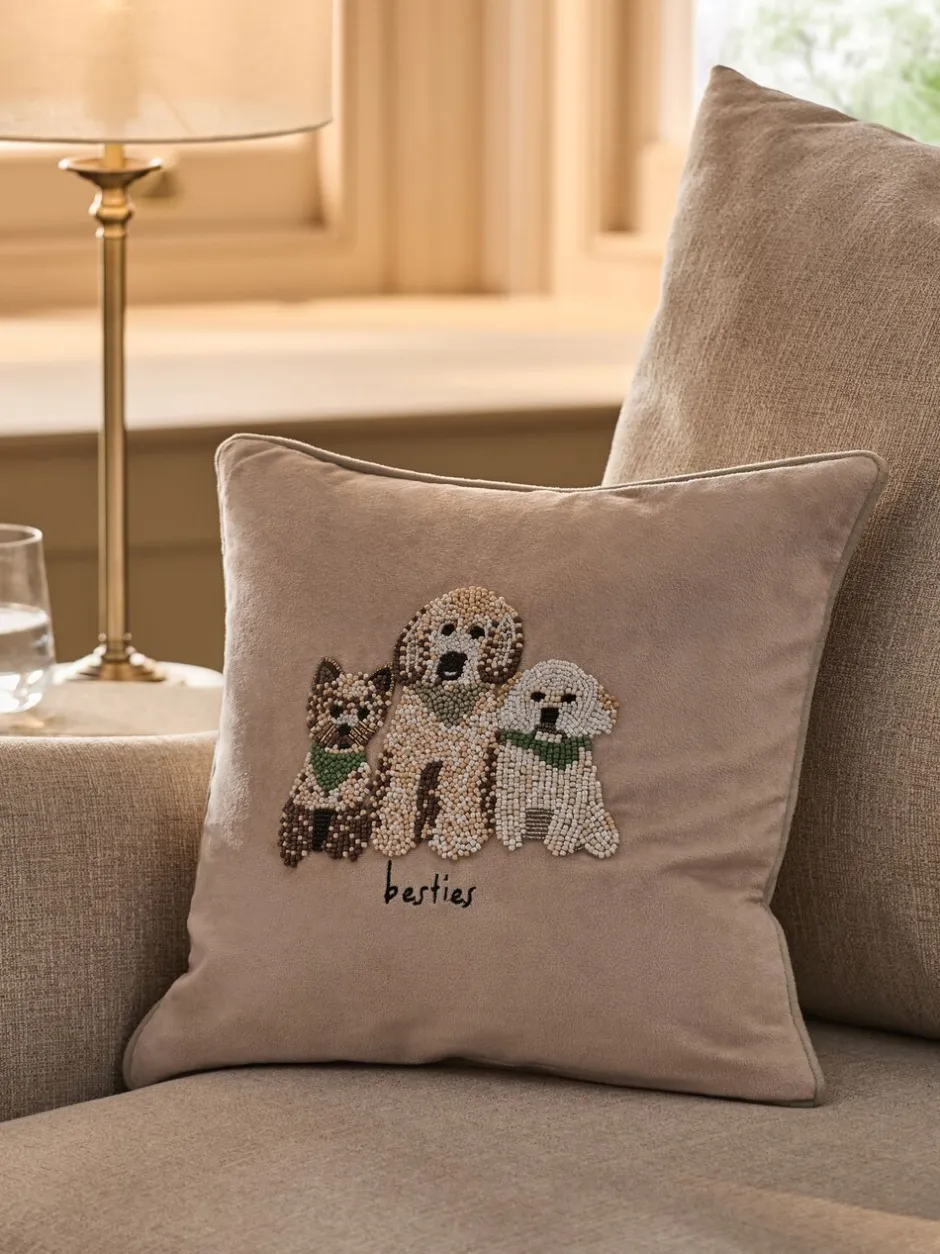 Kussentjes En Plaids|Kussentjes En Plaids*Next 35 X 35cm Embellished Dogs Cushion