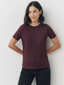 Tops En T-Shirts|Next Aardse tinten - Set van 7 katoenen T-shirts met ronde hals voor alle dagen