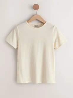 Tops En T-Shirts|Next Aardse tinten - Set van 7 katoenen T-shirts met ronde hals voor alle dagen