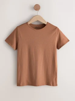 Tops En T-Shirts|Next Aardse tinten - Set van 7 katoenen T-shirts met ronde hals voor alle dagen