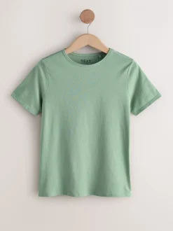 Tops En T-Shirts|Next Aardse tinten - Set van 7 katoenen T-shirts met ronde hals voor alle dagen