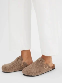 Pantoffels|Accessorize Borg Clog Slippers