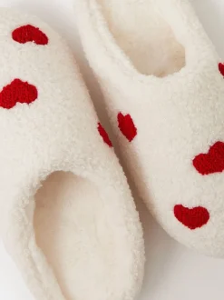 Pantoffels*Accessorize Heart Teddy Mule Slippers