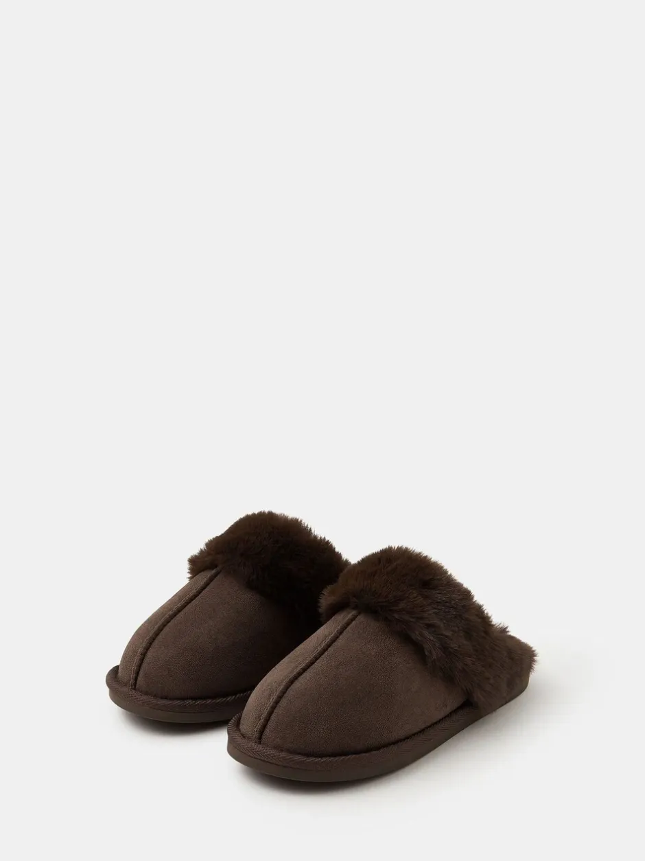 Pantoffels*Accessorize Suedette Mule Slippers