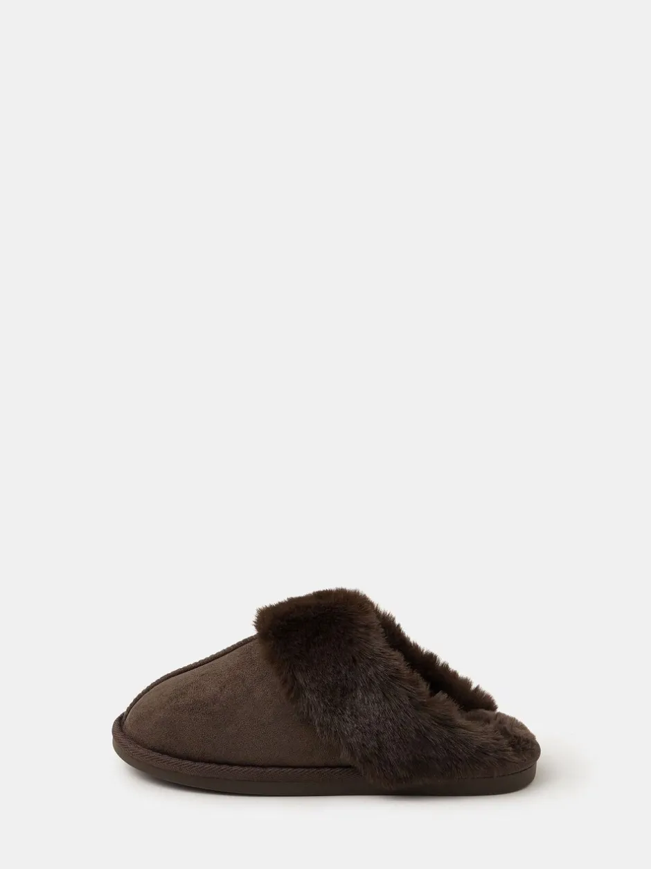 Pantoffels*Accessorize Suedette Mule Slippers
