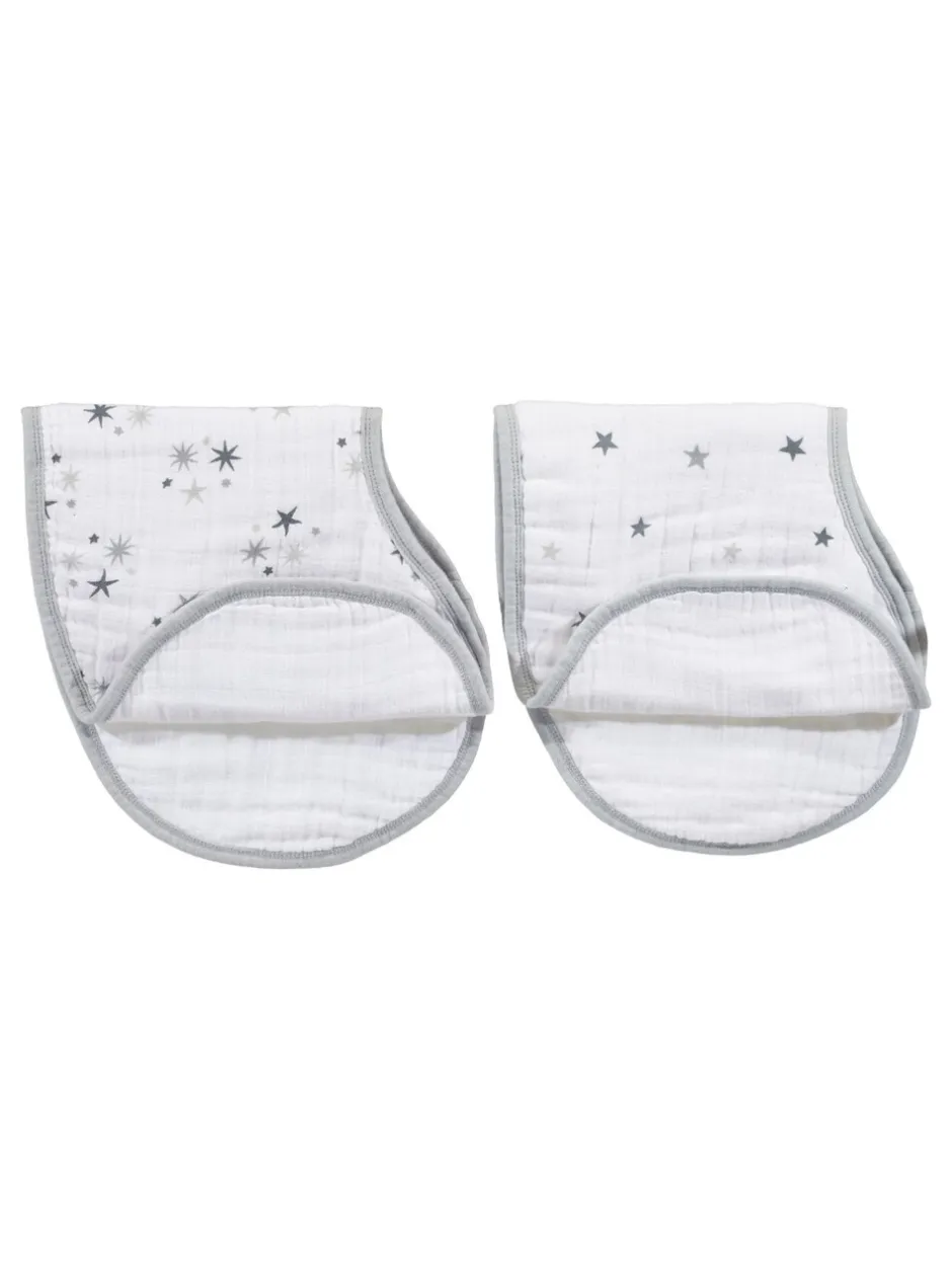 Slabbetjes*Aden + Anais Burpy mousseline Twinkle 100% katoenen slabbetjes 2 stuks