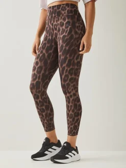 Sportkleding|Leggings En Joggingbroeken|adidas Optime Essentials Workout Leopard 7/8 Leggings