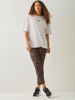 Sportkleding|Leggings En Joggingbroeken|adidas Optime Essentials Workout Leopard 7/8 Leggings