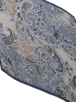 Haaraccessoires*Aela Blue Paisley Pleated Scarf