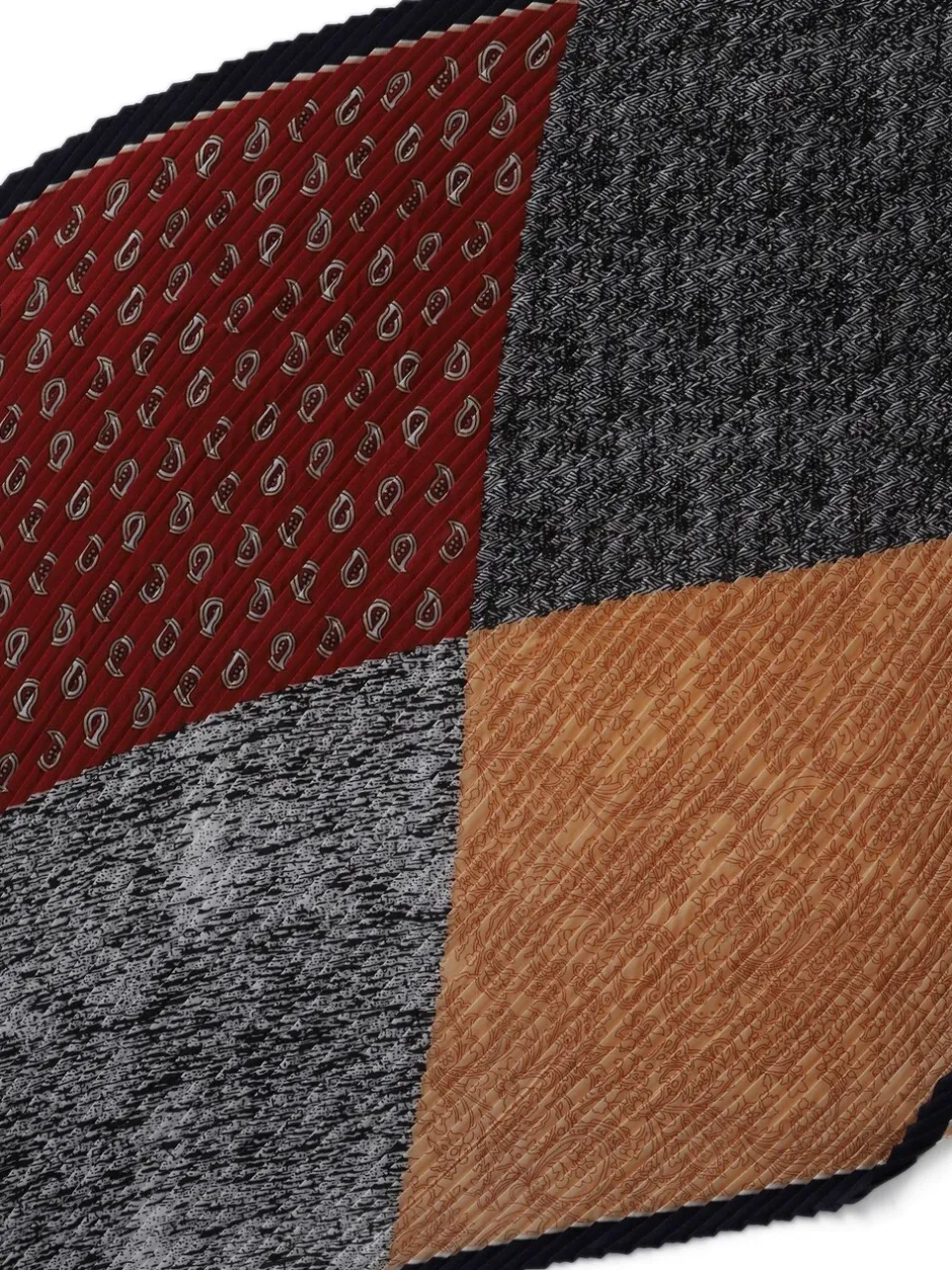 Haaraccessoires|Aela Red Paisley Pleat Scarf