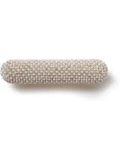 Haaraccessoires|Aela Silver Tone Sparkle Pearl Barette Clip