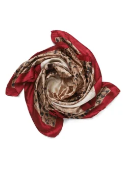 Haaraccessoires|Aela Snake Print Brown Scarf