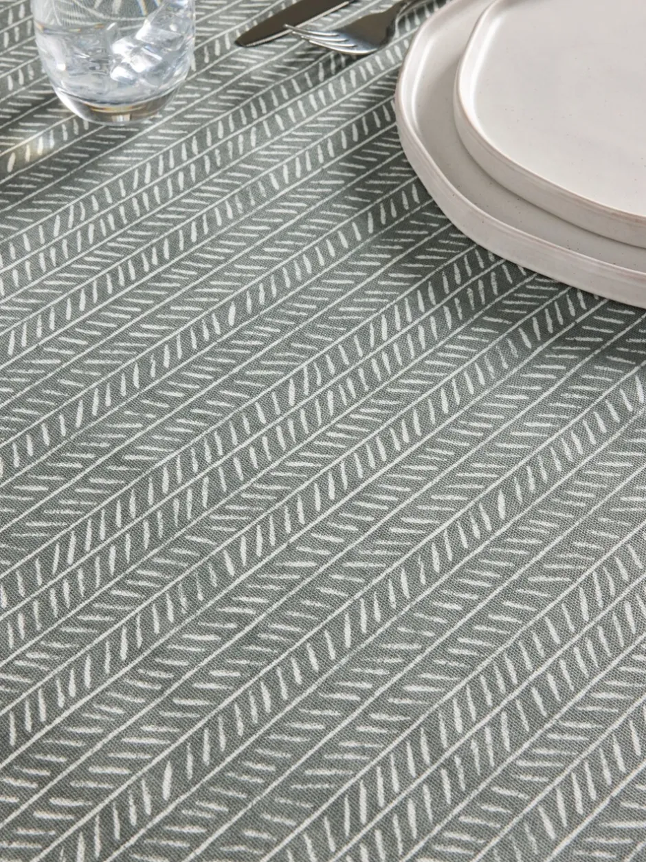 Tafellinnen En Placemats |Tafelgerei|Next Afveegbaar tafelkleed met visgraatmotief