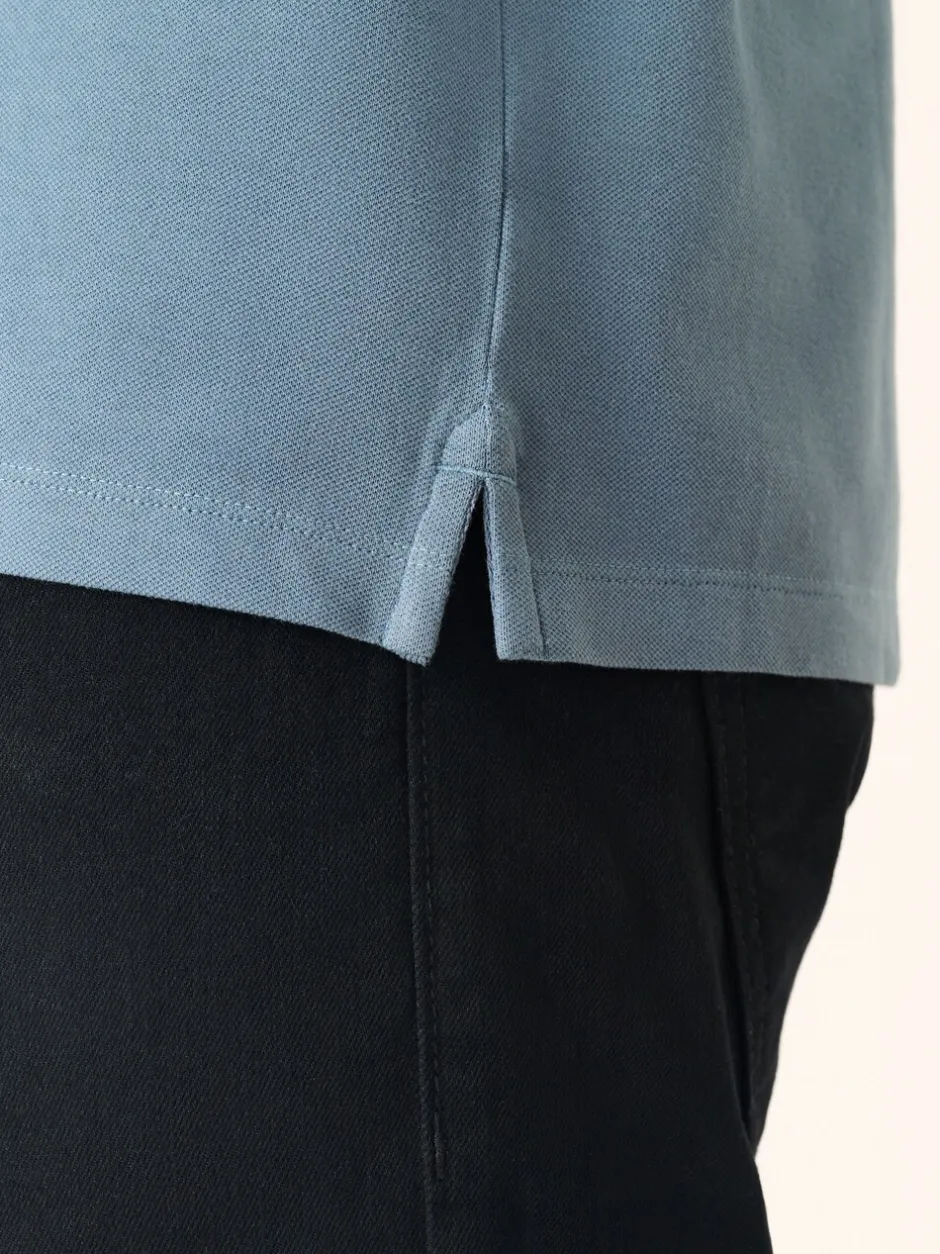 Poloshirts*Next Airforce blauw - Normale Pasvorm - Piqué poloshirt met korte mouwen