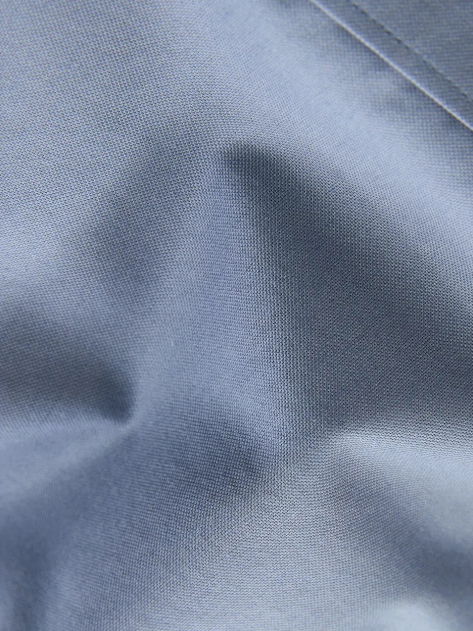 Shirts|Next Airforce blauw - Oxford-overhemd met korte mouwen mouwen en hoog aandeel katoen (3-16 jr)
