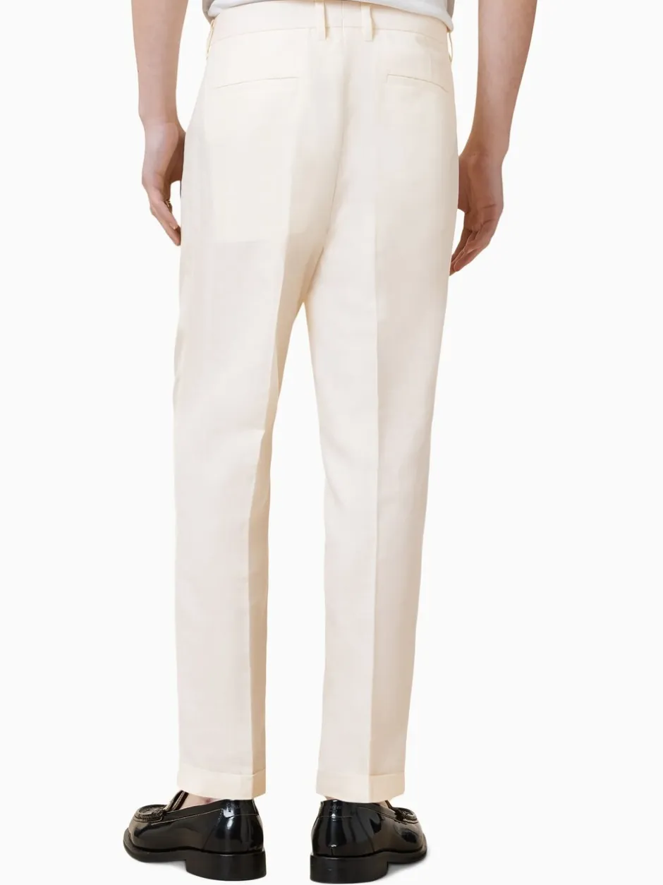 Formele Broek|All Saints AllSaints Slim Cross Tallis Linen Blend Trousers