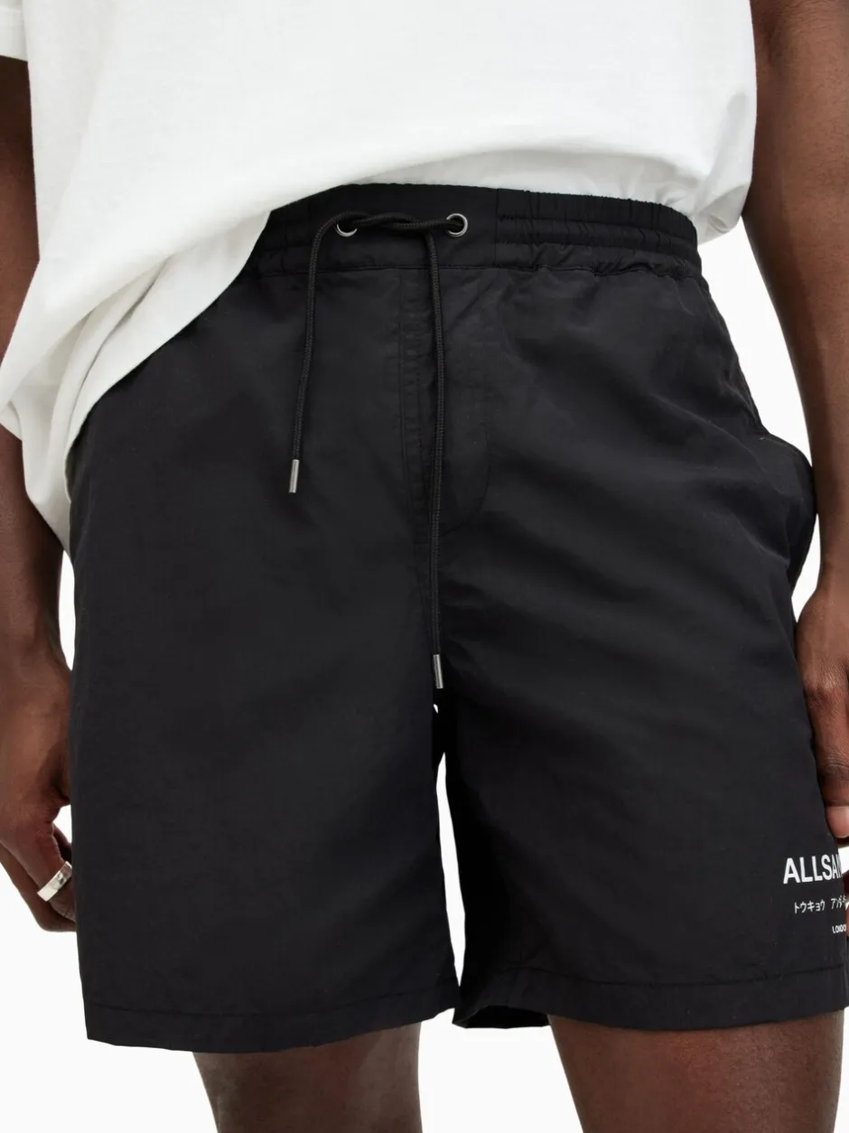 Badkleding*All Saints AllSaints zwarte Underground zwemshort