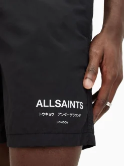 Badkleding*All Saints AllSaints zwarte Underground zwemshort
