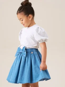 Shorts En Rokken*Angel & Rocket Annie Denim Skirt