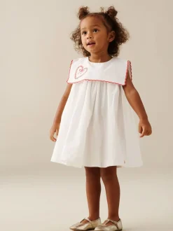 Jurken|Angel & Rocket Betty Scalloped Collar Embroidered Dress