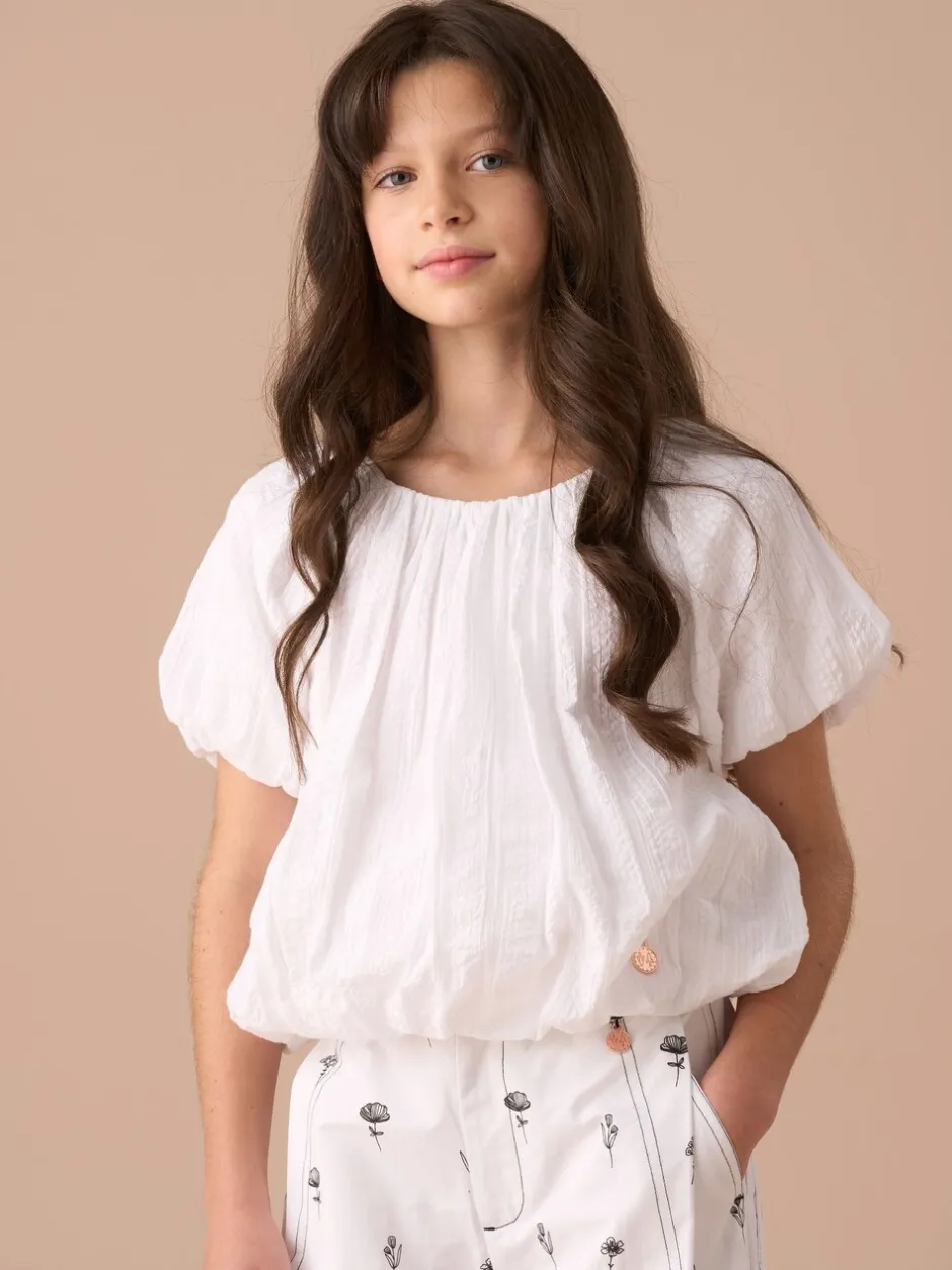Overhemden En Blouses|Angel & Rocket Bubble Hem Top met bubbels