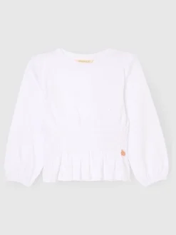Overhemden En Blouses|Angel & Rocket Cassie Shirred Detail Long Sleeve Blouse
