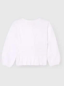 Overhemden En Blouses|Angel & Rocket Cassie Shirred Detail Long Sleeve Blouse