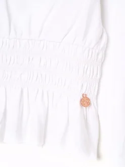Overhemden En Blouses|Angel & Rocket Cassie Shirred Detail Long Sleeve Blouse