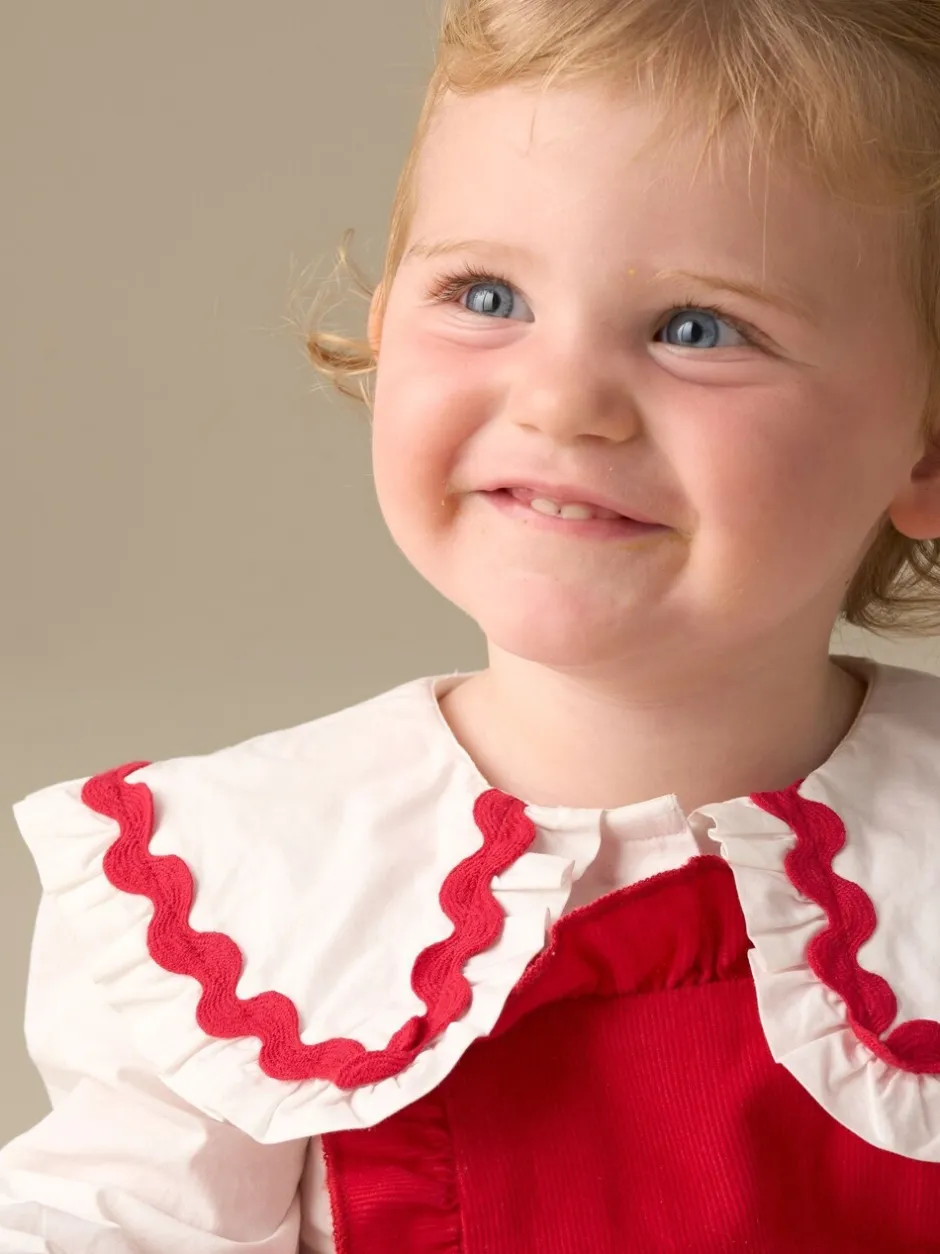 Rompertjes En Tuinbroeken|Angel & Rocket Dolly Red Romper And White Rompersuit