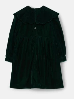 Gelegenheidskleding|Angel & Rocket Dotty Scalloped Embroidered Collar Velvet Dress