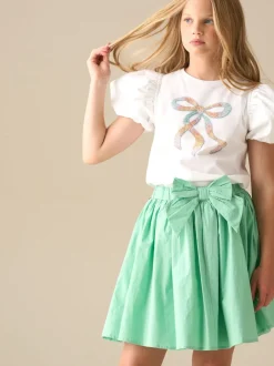Overhemden En Blouses*Angel & Rocket Elodie Sequin Bow Puff Sleeve Blouse