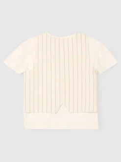 Kostuums En Herenvesten*Angel & Rocket Jake Double Breasted Stripe Waistcoat And T Shirt Set