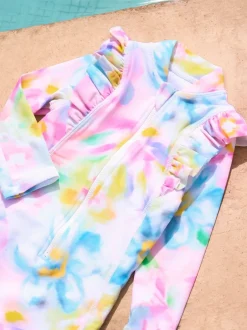 Badkleding|Angel & Rocket Jodie meerkleurig zonbeschermend peuter Zwempak met Print