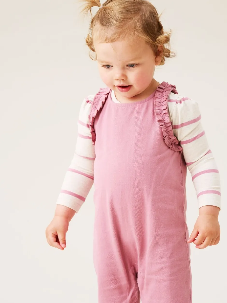 Jumpsuits En Playsuits|Angel & Rocket Mila Frill Shoulder Dungaree And Print Bodysuit