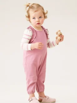 Jumpsuits En Playsuits|Angel & Rocket Mila Frill Shoulder Dungaree And Print Bodysuit