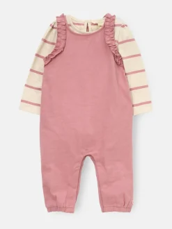 Jumpsuits En Playsuits|Angel & Rocket Mila Frill Shoulder Dungaree And Print Bodysuit