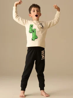 Pyjama's*Angel & Rocket Minecraft Henley Pyjamas