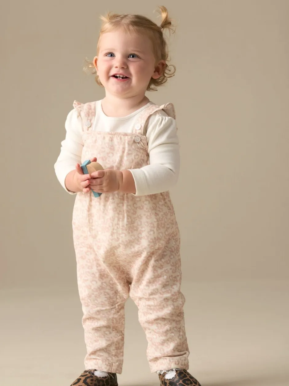 Jumpsuits En Playsuits|Angel & Rocket Nellie Animal Print Cord Dungaree & Bodysuit