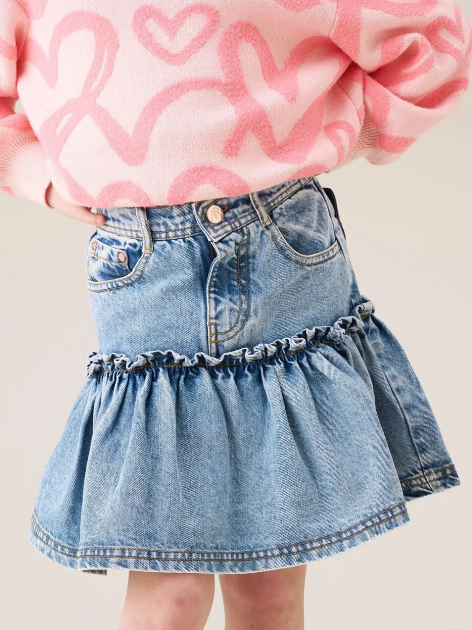 Shorts En Rokken*Angel & Rocket Noemie Heart Pocket Denim Skirt