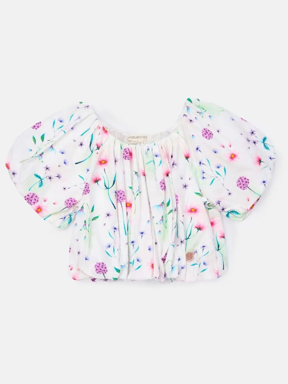 Overhemden En Blouses*Angel & Rocket Perla Puff Ball 100% katoenen blouse