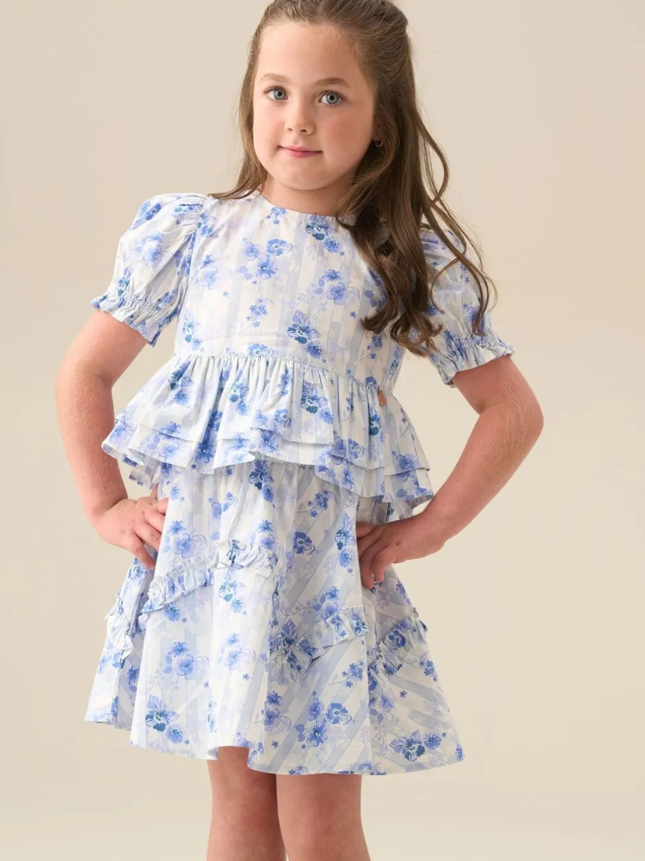 Overhemden En Blouses*Angel & Rocket Pia Floral Tie Detail Peplum Blouse
