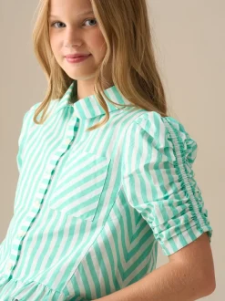 Overhemden En Blouses|Angel & Rocket Sammie Stripe Ruffle Hem Shirt