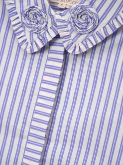Overhemden En Blouses|Angel & Rocket Stripe Corsage Collar Shirt