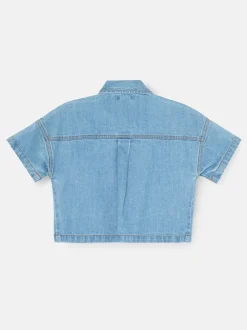 Overhemden En Blouses|Angel & Rocket Zeta Boxy Embellished Denim Shirt