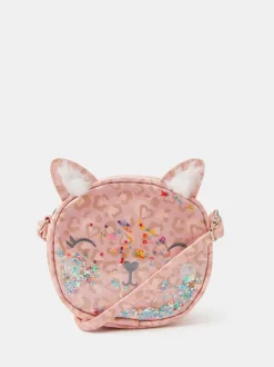 Tassen|Angels By Accessorize Girls Sequin Cat Cross-Body Bag